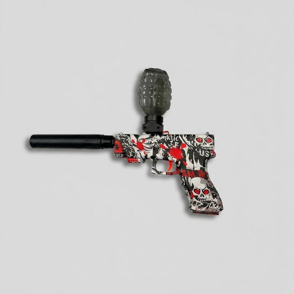 Glock Gel Blaster Toy Pistol (Graffiti Skull Edition) product image 2