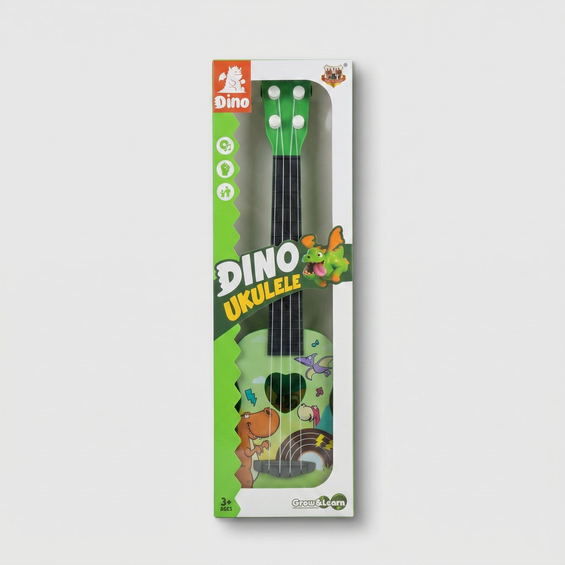 Kids 4-String Mini Ukulele Toy Guitar (Dino Edition)