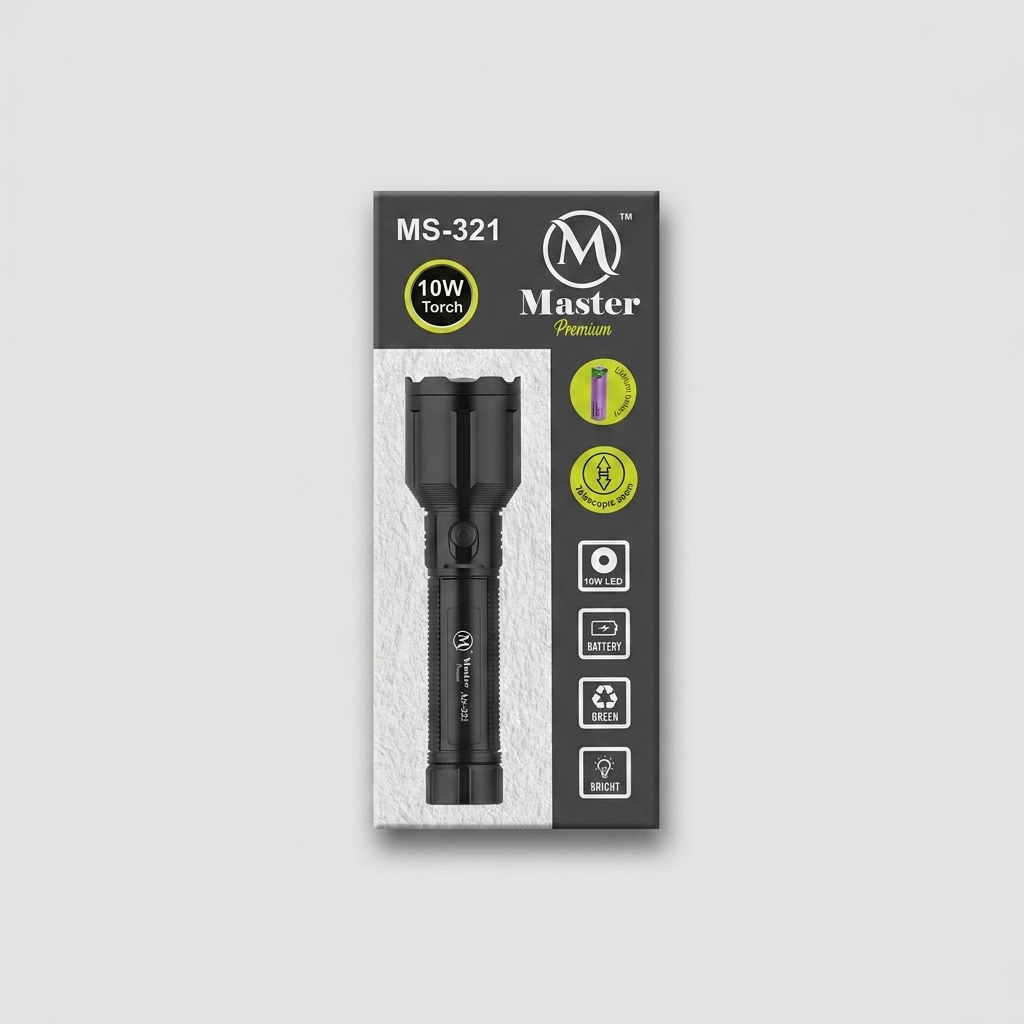 Master Premium MS-321 10W Zoom Tactical Flashlight product image 2