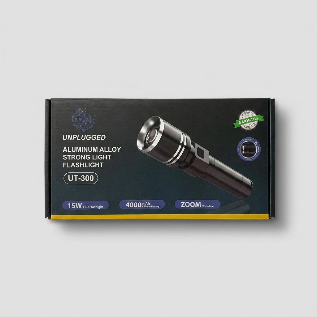 UNPLUGGED UT-300 Aluminum Alloy Zoom Flashlight product image 2