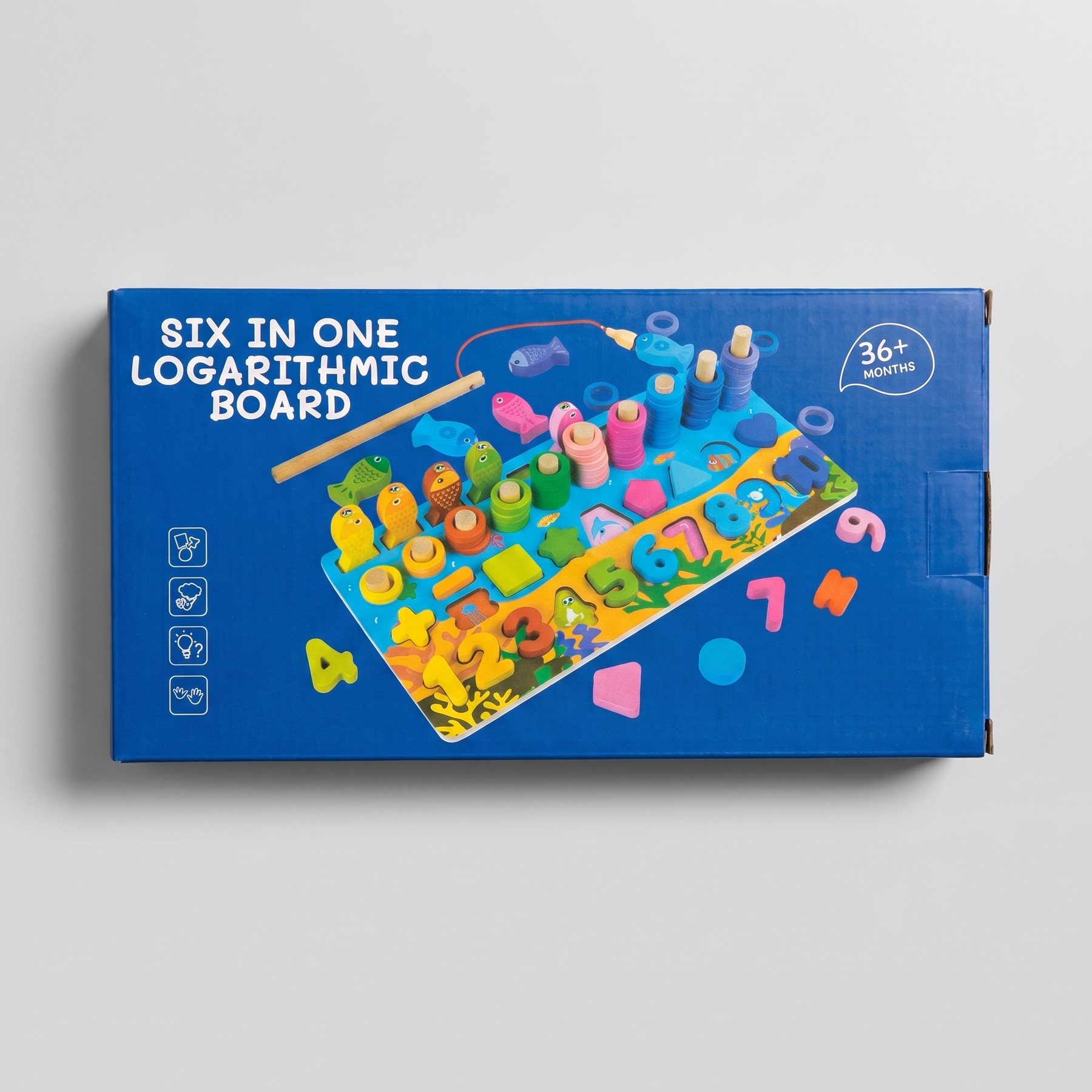 Wooden Magnetic Fishing and Shape Matching Puzzle Board Game product image 2